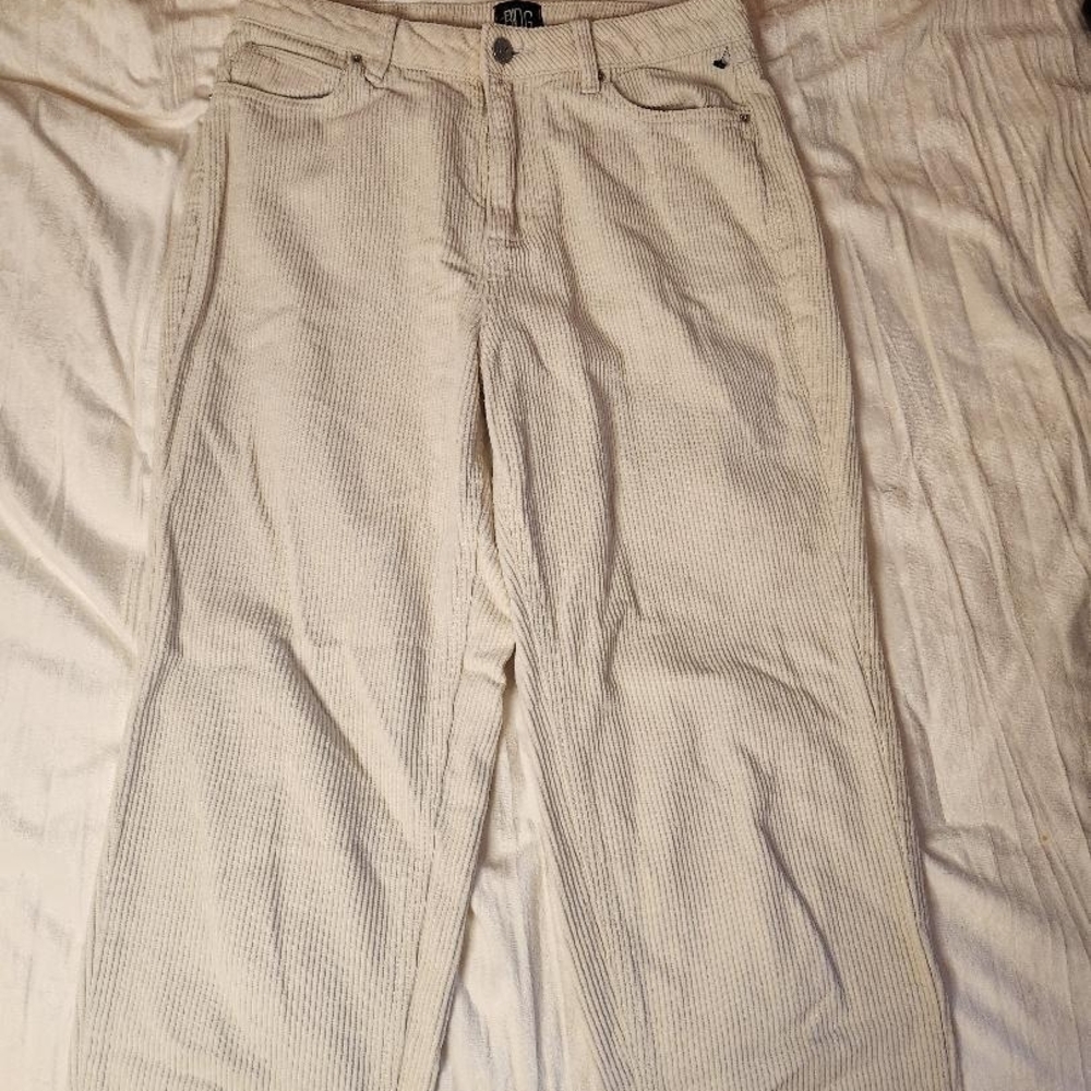 Urban Outfitters High Rise Corduroy Jeans - Cream